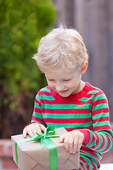 Image showing boy at christmas time