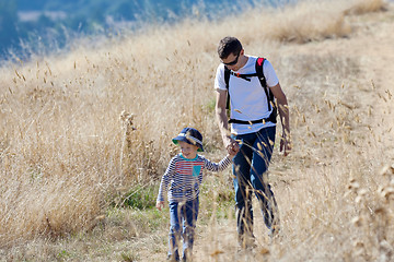 Image showing family hiking