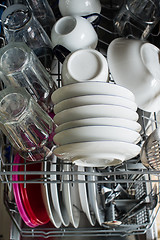 Image showing Dishwasher after cleaning process