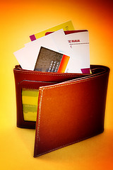 Image showing Brown leather wallet