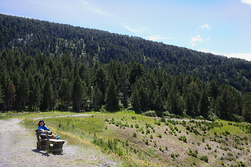 Image showing Bench in Pyrenees