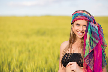 Image showing Smiling young woman