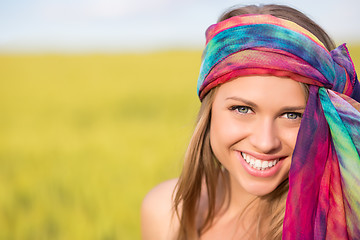 Image showing Pretty smiling woman