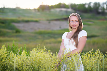 Image showing Smiling pretty woman