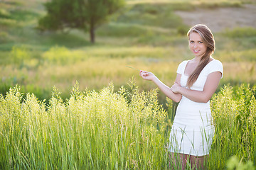 Image showing Seductive young blonde