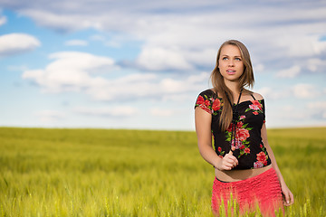 Image showing Attractive blond woman