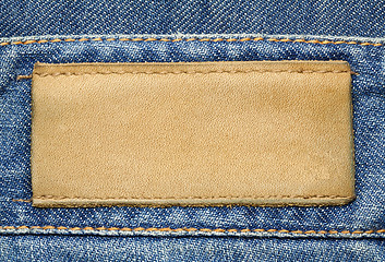 Image showing Jeans label