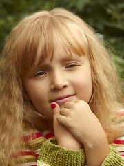 Image showing Little girl portrait