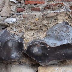 Image showing Flint wall