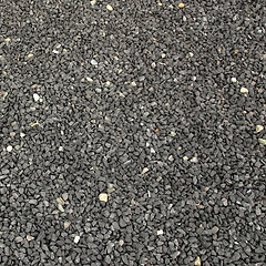 Image showing Black gravel