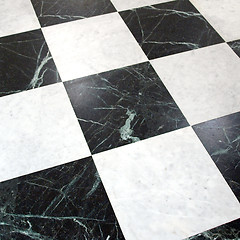 Image showing Checked floor