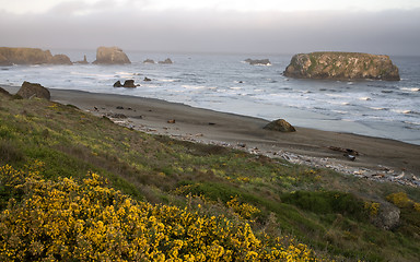 Image showing Sunset Bandon Oregon