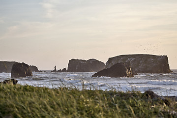 Image showing Sunset Bandon Oregon