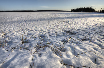 Image showing Northern Frozen Lake