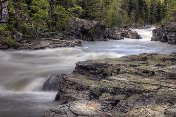 Image showing Waterfall Glacier National Park