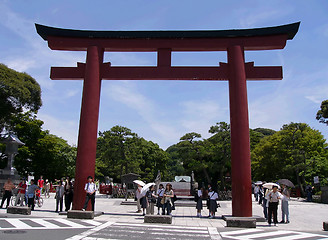 Image showing japanese temple gate