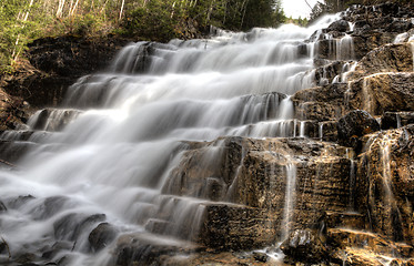 Image showing Waterfall Glacier National Park