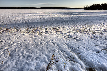 Image showing Northern Frozen Lake