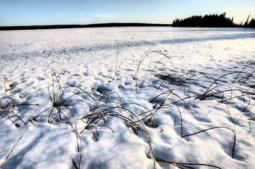 Image showing Northern Frozen Lake