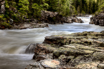 Image showing Waterfall Glacier National Park