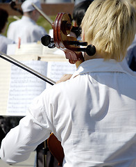 Image showing On the open air concert