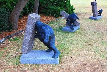 Image showing Sculpture by the Sea exhibit at Bondi