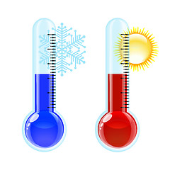 Image showing Thermometer Hot and Cold icon.