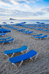 Image showing Waiting for sunbathers