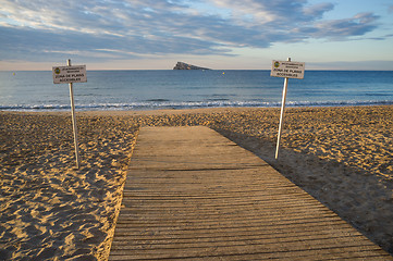 Image showing Handicap access to a beach