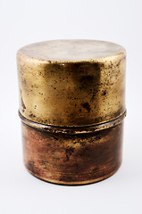 Image showing old copper pot with a patina 
