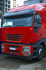 Image showing new red truck