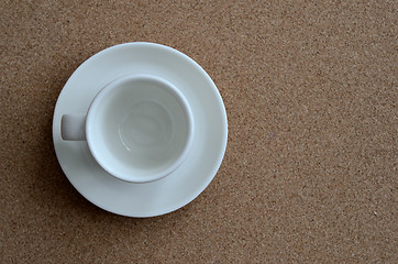 Image showing empty white coffee cup 