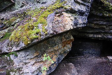 Image showing shungit abandoned mine in Shunga, Russia