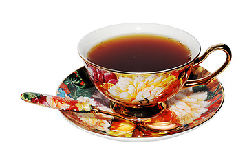 Image showing tea served in a beautiful cup