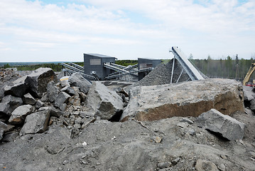 Image showing making of crushed stone 