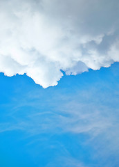 Image showing blue sky and white cloud