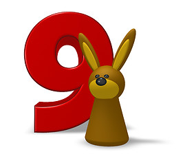 Image showing number nine