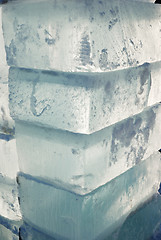 Image showing big translucent ice blocs