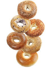 Image showing Bagels Isolated On White Background 