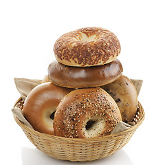 Image showing Bagels  On White Background