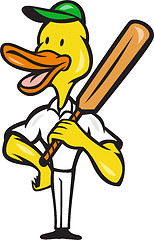 Image showing Duck Cricket Player Batsman Standing