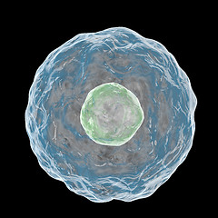 Image showing Digital illustration of CELL isolated on black background.