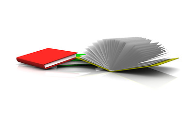 Image showing Isolated colorful book.