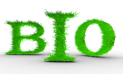 Image showing Bio. Letters with grass on it.