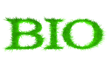 Image showing Bio. Letters with grass on it.