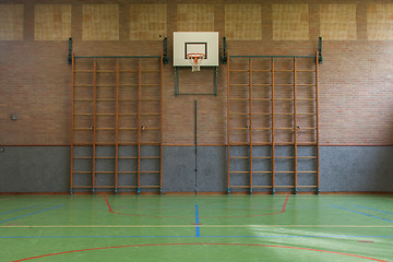 Image showing Interior of a gym at school