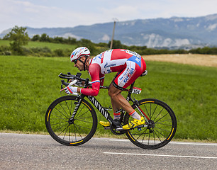 Image showing The Cyclist Aleksandr Kuschynski