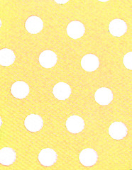 Image showing White Spots, Yellow background