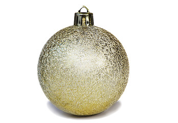 Image showing Decoration for the Christmas tree - white ball.