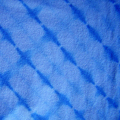 Image showing Blue Tie-dyed fabric